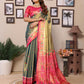Anaita Mehendi Tissue Silk With Weaving Saree With Blouse