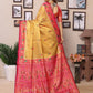 Anaita Golden Tissue Silk With Weaving Saree With Blouse