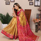 Anaita Golden Tissue Silk With Weaving Saree With Blouse