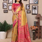 Anaita Golden Tissue Silk With Weaving Saree With Blouse