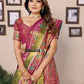 Anaita Green Tissue Silk With Weaving Saree With Blouse