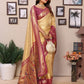 Anaita Golden Tissue Silk With Weaving Saree With Blouse