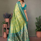 Anaita Green Tissue Silk With Weaving Saree With Blouse