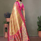 Anaita Dark Golden Tissue Silk With Weaving Saree With Blouse