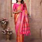 Anaita Dark Golden Tissue Silk With Weaving Saree With Blouse