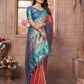 Anaita Light Red Tissue Silk With Weaving Saree With Blouse