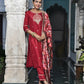 Vaasva Women's Silk Emboidered Solid Pant Set & Digital Printed Dupatta | Swadesiicart