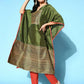 Ahalyaa Women Mehendi Poly Silk Gold Printed Kaftan Kurta | Swadesiicart