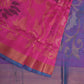 Pink and Lavender Uppada Silk Handloom Saree with All Over Design - Global Threads | Swadesiicart