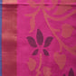 Pink and Lavender Uppada Silk Handloom Saree with All Over Design - Global Threads | Swadesiicart