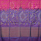 Pink and Lavender Uppada Silk Handloom Saree with All Over Design - Global Threads | Swadesiicart