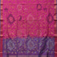 Pink and Lavender Uppada Silk Handloom Saree with All Over Design - Global Threads | Swadesiicart