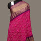 Pink and Purple Bandhani Kanchipuram Silk Handloom Dupatta with Border Design - Global Threads | Swadesiicart