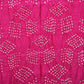 Pink and Purple Bandhani Kanchipuram Silk Handloom Dupatta with Border Design - Global Threads | Swadesiicart