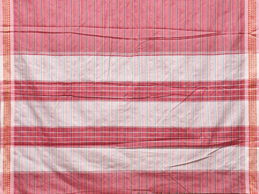 Pink Bamboo Cotton Plain Saree with Checks Design No Blouse - Global Threads | Swadesiicart