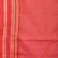 Pink Bamboo Cotton Saree with Checks Design No Blouse - Global Threads | Swadesiicart