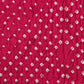 Pink Bandhani Kanchipuram Silk Handloom Saree with Kalamkari Pallu and Blouse Design - Global Threads | Swadesiicart