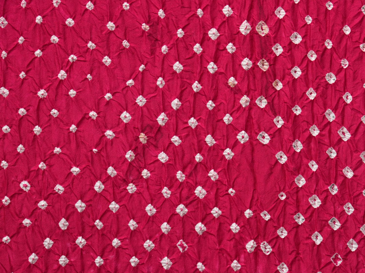 Pink Bandhani Kanchipuram Silk Handloom Saree with Kalamkari Pallu and Blouse Design - Global Threads | Swadesiicart