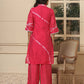 Yufta Pink Chanderi Silk Tie Dye Co-Ord Set - Swadesiicart
