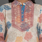 Yufta Pink Cotton Schiffli Co-Ord Set With Lace Detailing - Swadesiicart