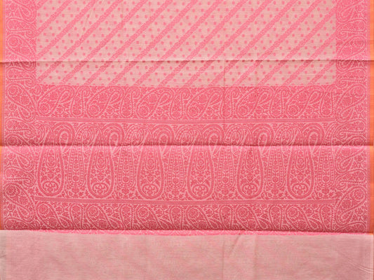 Pink Cut Work Sico Cotton Saree with Diagonal and Mango Border Design - Global Threads | Swadesiicart
