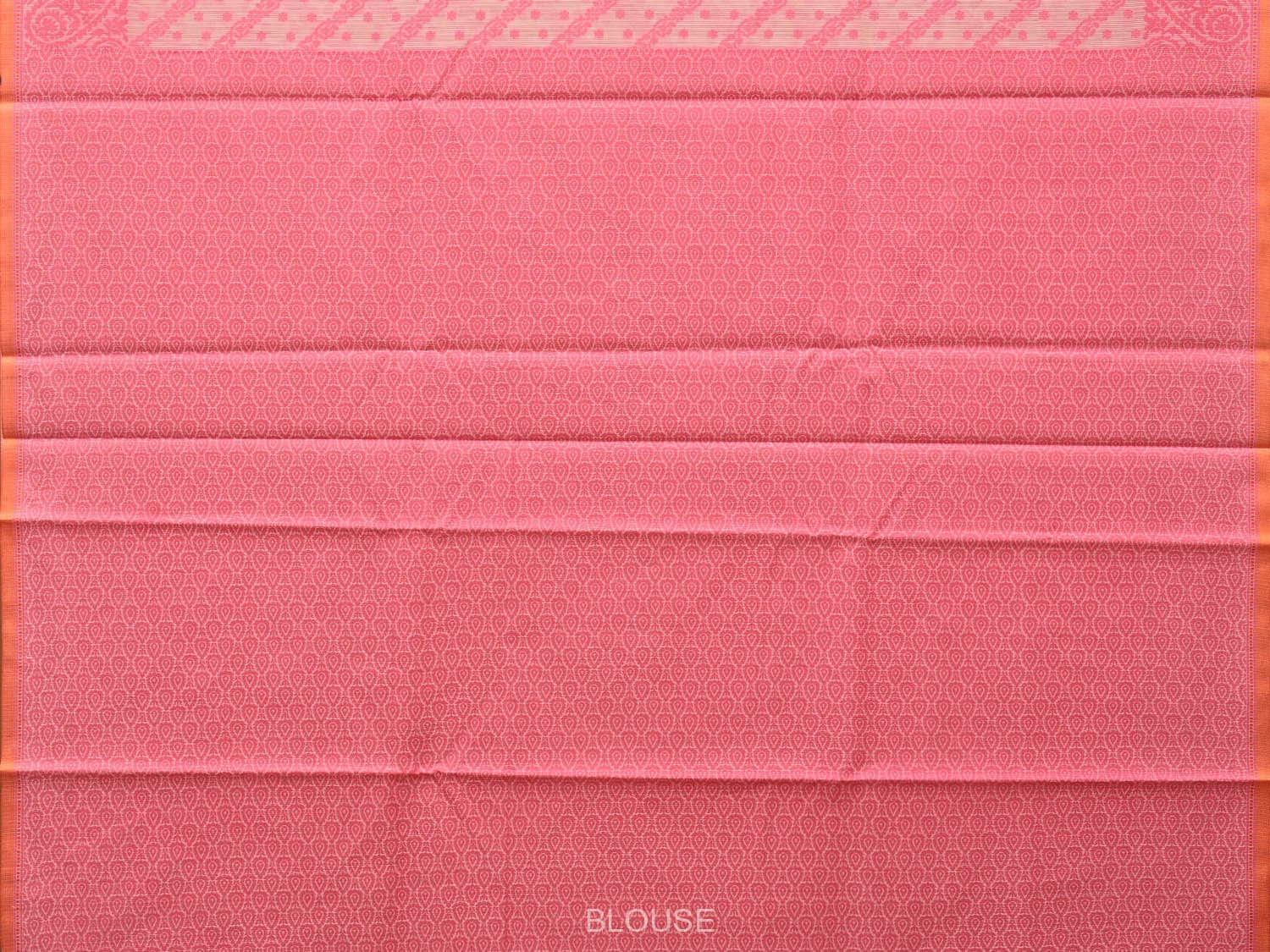 Pink Cut Work Sico Cotton Saree with Diagonal and Mango Border Design - Global Threads | Swadesiicart