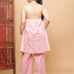 BohoJazz Pink Vacay Halter Top with Comfort Pants Co-ord Set - Swadesiicart