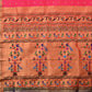 Pink Paithani Silk Handloom Saree with Triple Muniya Border Design - Global Threads | Swadesiicart