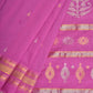 Pink Uppada Cotton Handloom Saree with Karpur Pallu Design - Global Threads | Swadesiicart