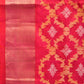 Pink Uppada Silk Handloom Saree with All Over Grill Design - Global Threads | Swadesiicart