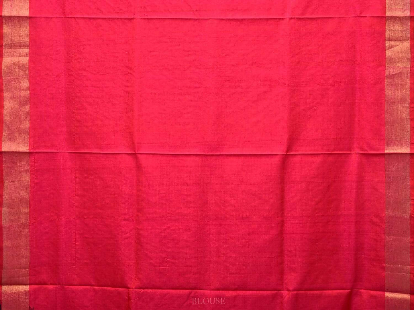 Pink Uppada Silk Handloom Saree with All Over Grill Design - Global Threads | Swadesiicart