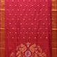 Pink Uppada Silk Handloom Saree with Birds Pallu Design - Global Threads | Swadesiicart