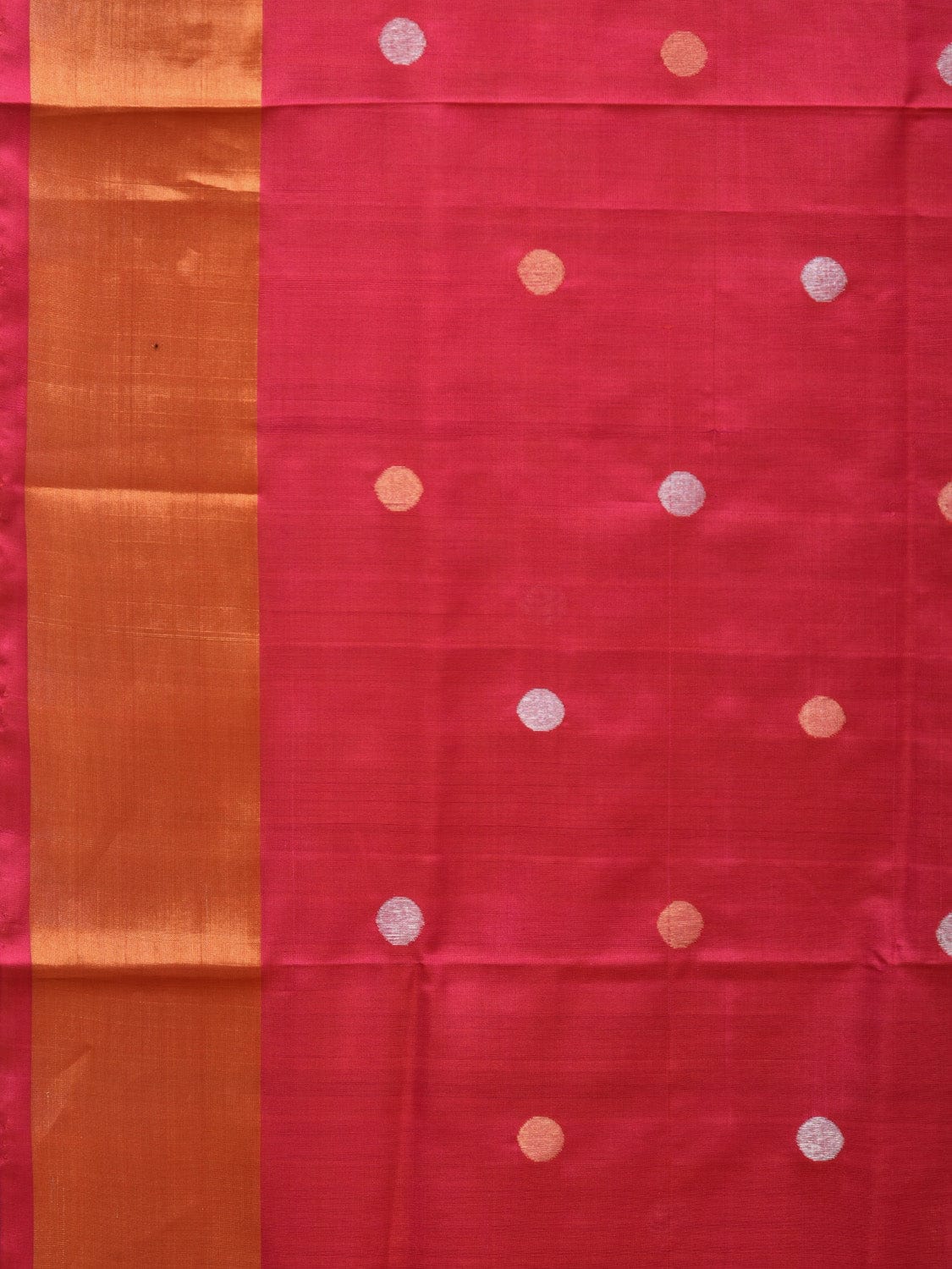 Pink Uppada Silk Handloom Saree with Birds Pallu Design - Global Threads | Swadesiicart