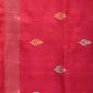Pink Uppada Silk Handloom Saree with Floral and Birds Design - Global Threads | Swadesiicart