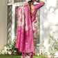 Anaita Pink Silk Blend Woven Saree With Blouse