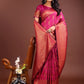 Anaita Pink Banarasi Silk Woven Saree With Blouse