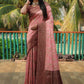 Anaita Pink Woven Design Pure Kanjivaram Soft Satin Silk Saree With Blouse
