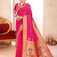 Anaita Pink Banarasi Saree With Blouse Piece