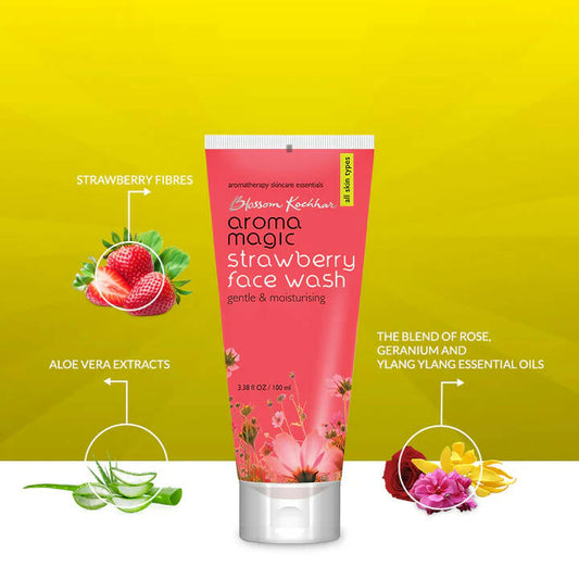 Blossom Kochhar Aroma Magic Strawberry Face Wash - Swadesiicart