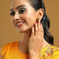 Ruby Raang Yellow Kundan Studs | Swadesiicart