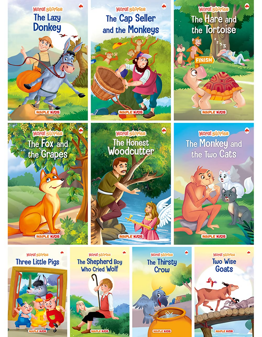 Maple Press Moral Story Books for Kids (Illustrated) - English Short Stories with Colourful Pictures - Swadesiicart