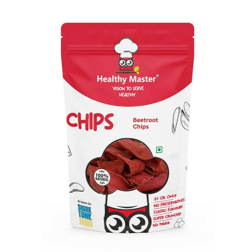 Healthy Master Light & Crispy Beetroot Chips | Crunchy Snack - Healthy Masters