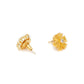 stone stud (yellow) - Ruby Raang - Ruby Raang Studio