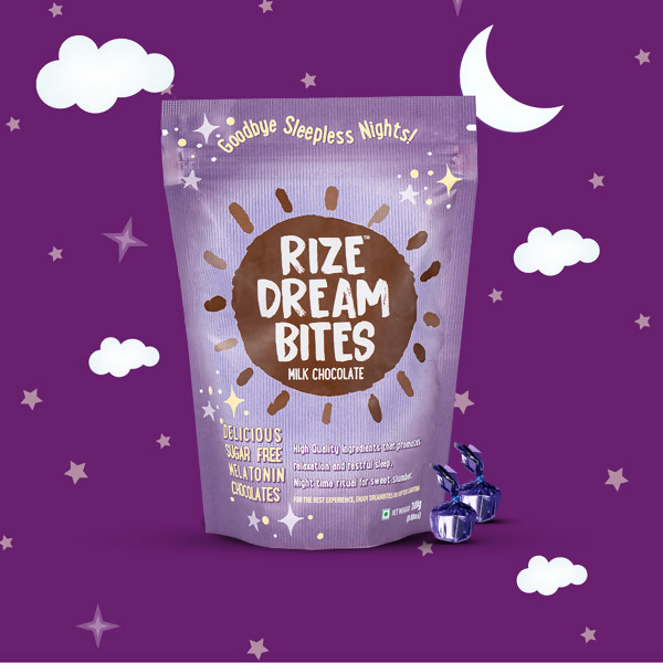 Rize Energy Bar Dream Bites - Milk Chocolate | Swadesiicart