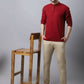 Even Apparels Maroon Pure Cotton Men's Kurta With Band Collar | Swadesiicart