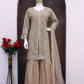 Anaita Cream Heavy Net Readymade Suit with Embroidery & Sequence Work