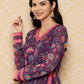Ahalyaa Women's Traditional wear Kurta Set - Purple | Swadesiicart