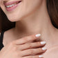 NVR Women's Rose Gold Pearl Rose Gold-Polished Circular Studs Earring | Swadesiicart