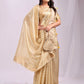 Shree Shyam Fashion Organza Gold Saree