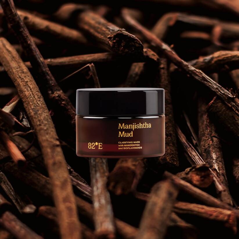82°E By Deepika Padukone Manjishtha Mud Clarifying Mask, Cleans Pores, Removes Excess Oil | Swadesiicart
